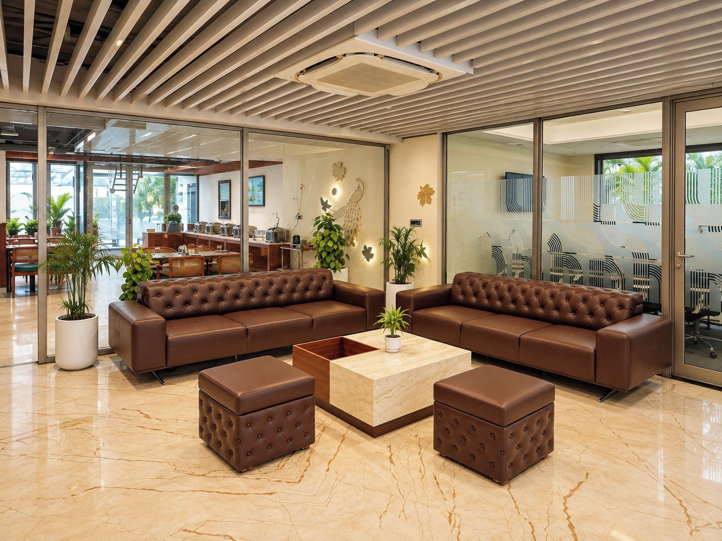 Sala de estar en el lobby