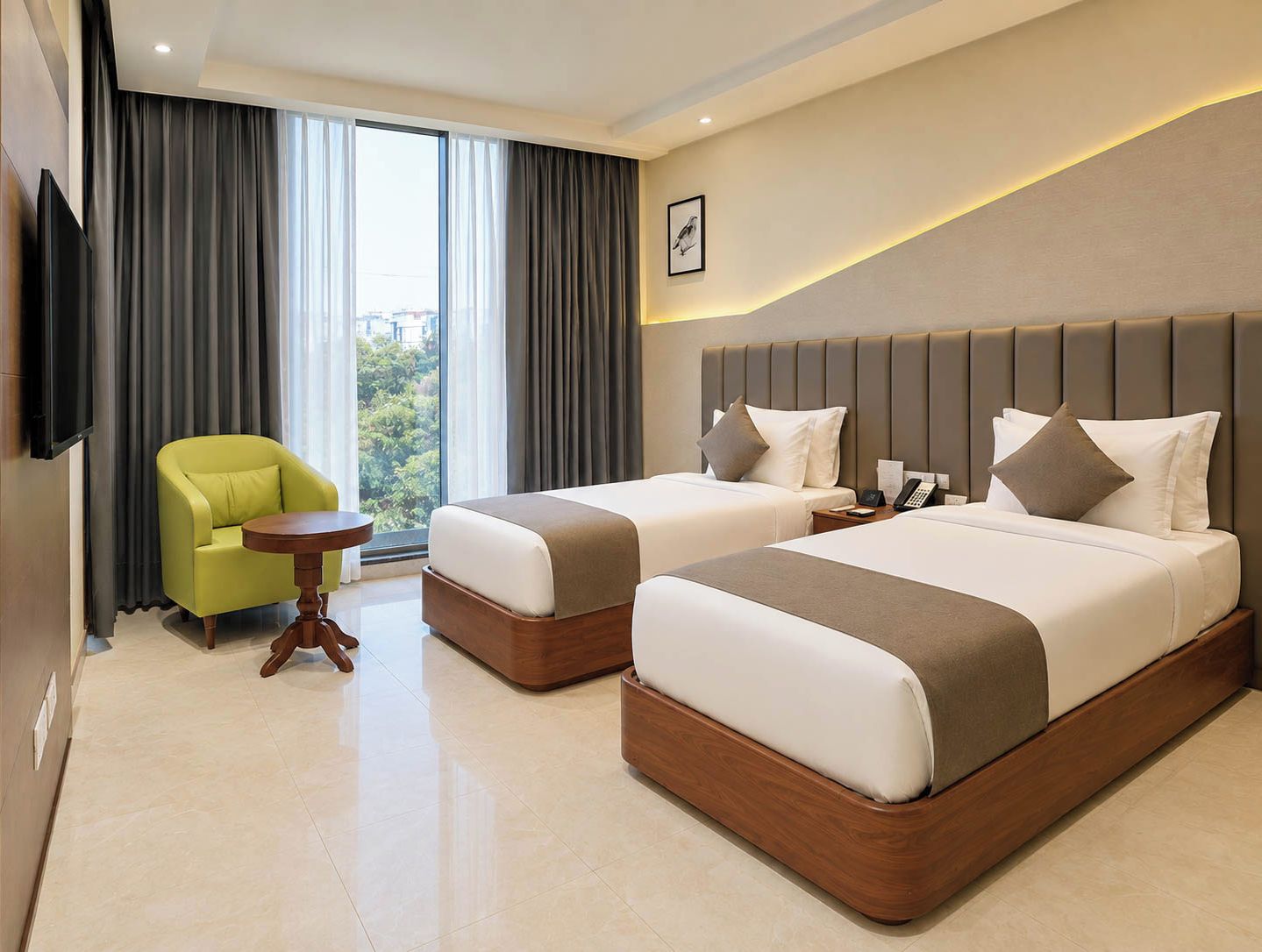 Executive Twin Room | Premium bedding, WiFi (free), bed sheets
