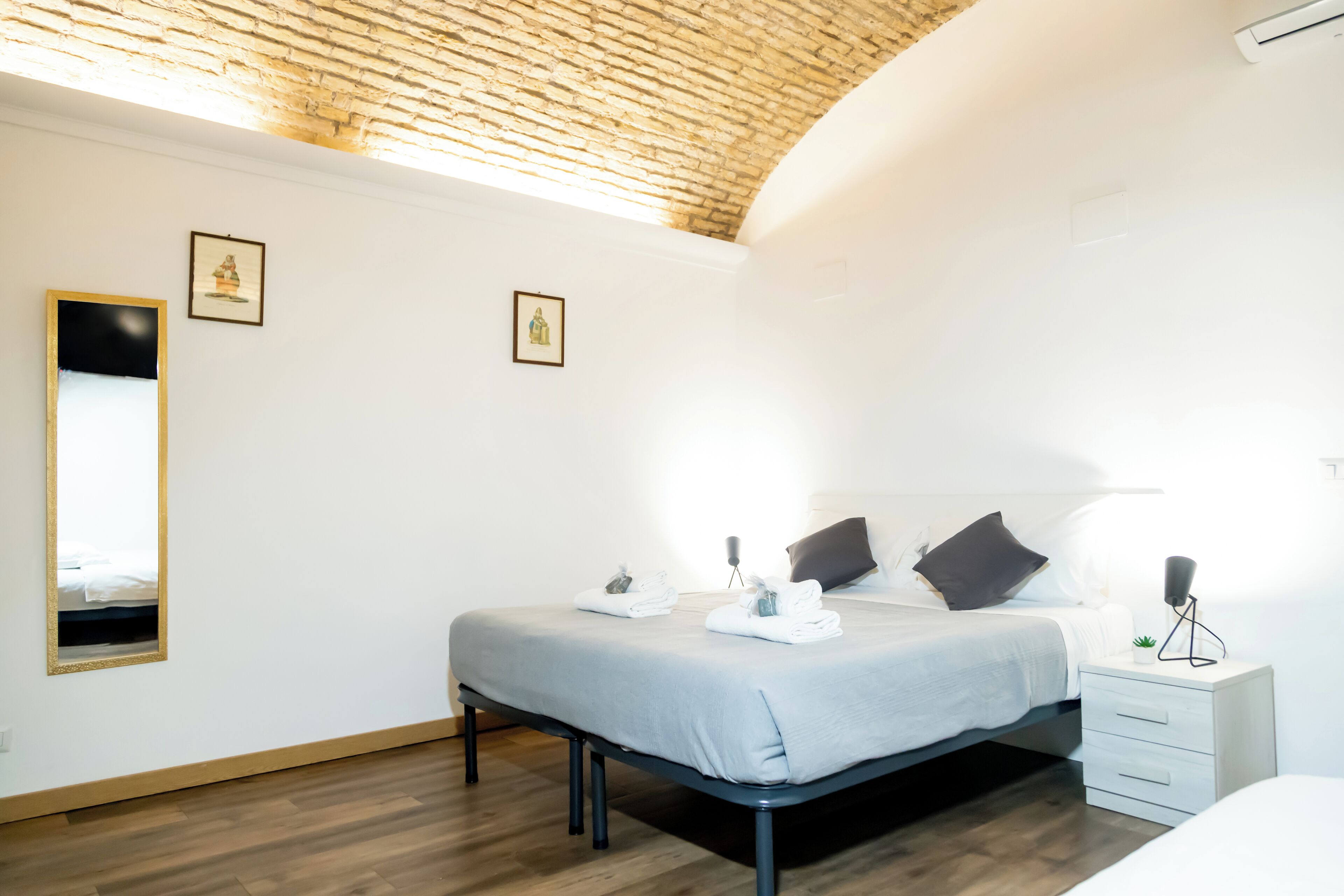 Classic Apartment | Desk, laptop workspace, iron/ironing board