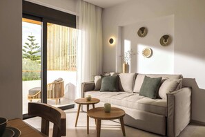 TV - Olive & Tulip Suites – Modern First-Floor Apartment with Sea View (Paleros)