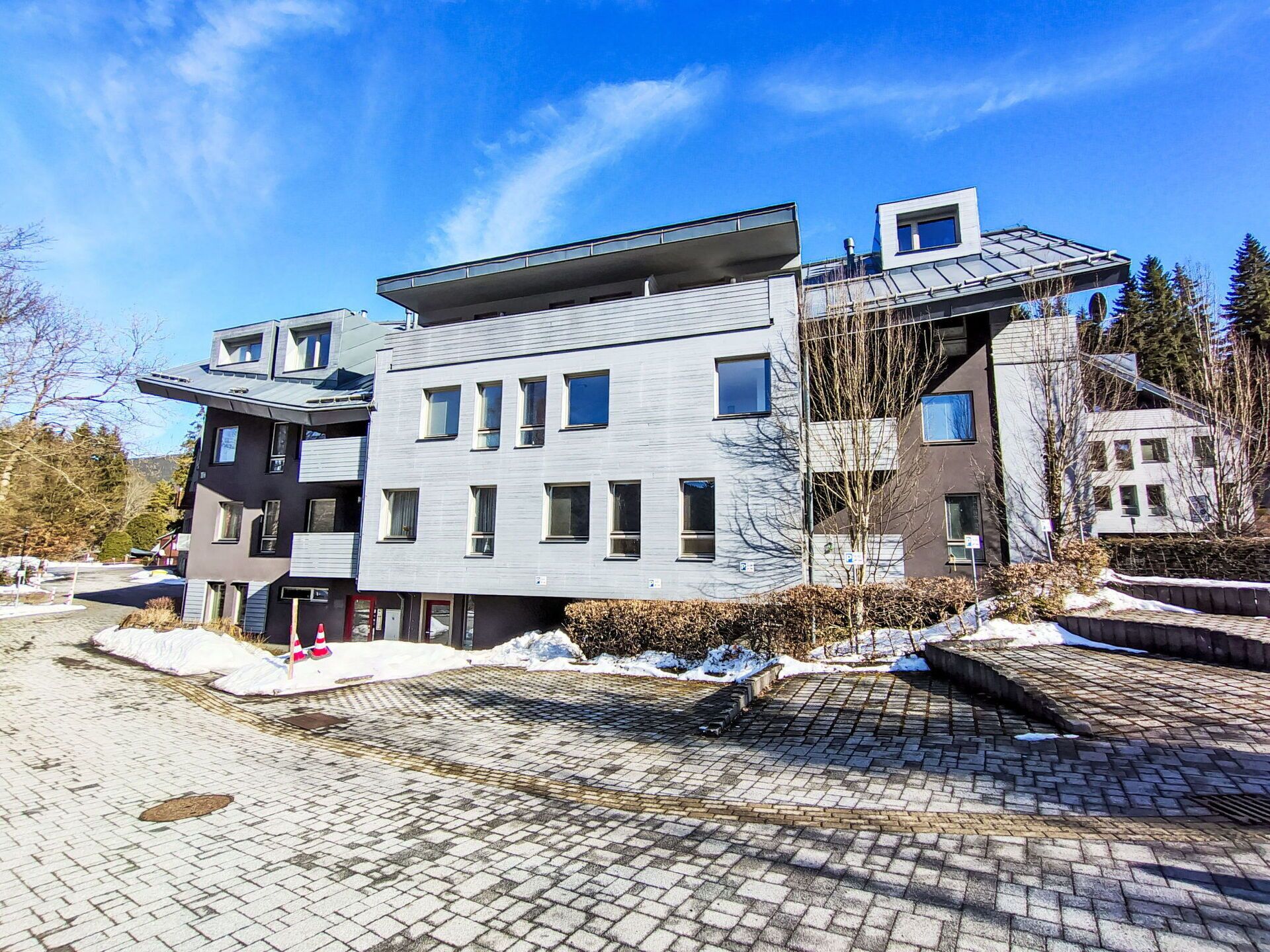 Gebäude, Wohngebiet, Nachbarschaft, Die Architektur, Zuhause, Haus, Wohnung, Steigung, Einfrieren, Winter