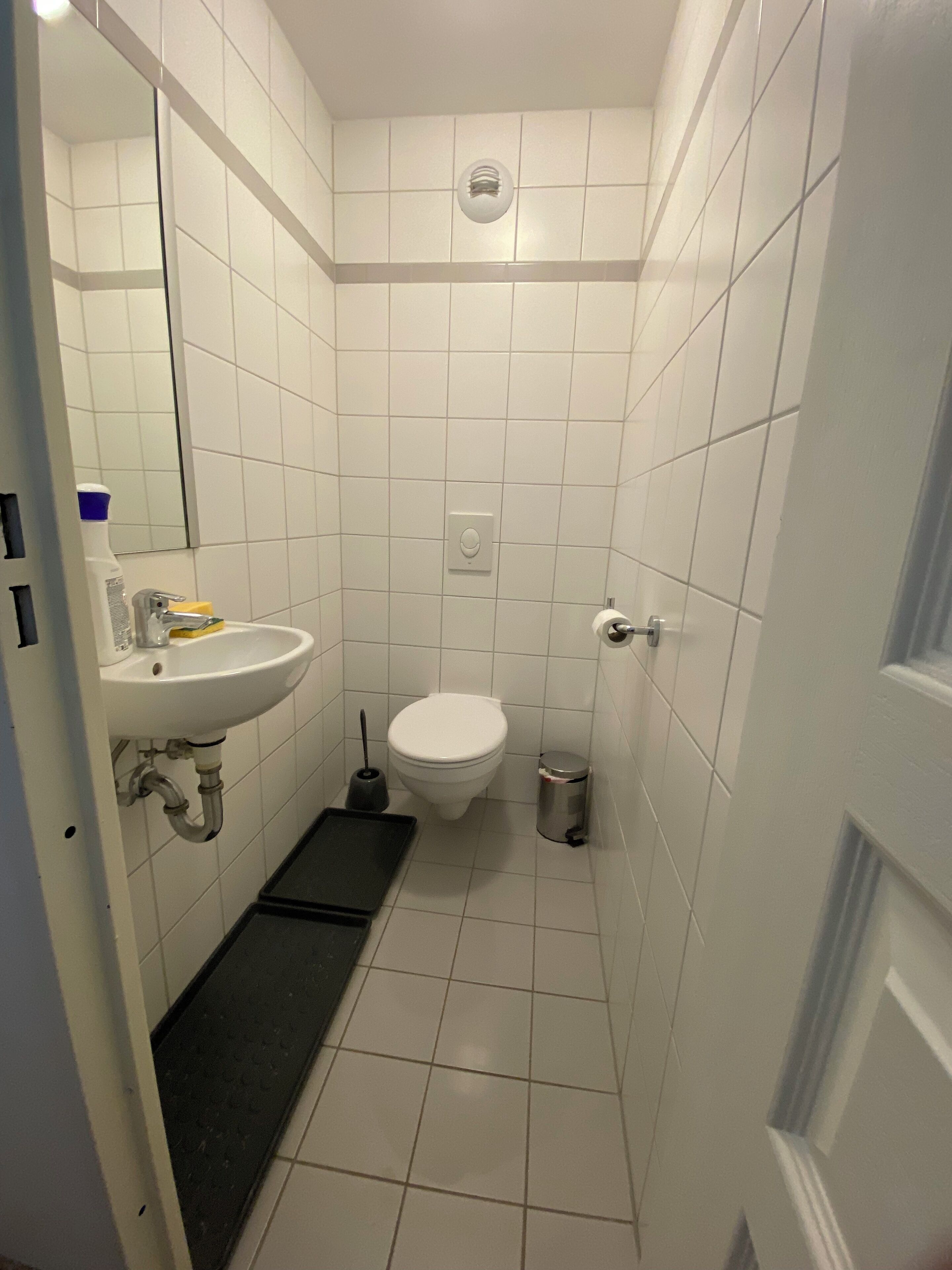 Hair dryer, toilet paper