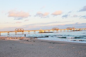 Vlak bij het strand