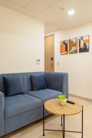 Premium Double Room, Balcony, City View | Living area | TV - Limewood Signature-Golf Course Extension (Gurugram)