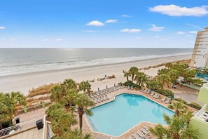 Pool - CoHo Stays Oceanfront 1BR • Coral Beach (Myrtle Beach)
