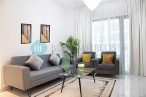 Apartment, Balcony | Living area - Bloomfields Stylish 1BR In Oasis Mas (Abu Dhabi)