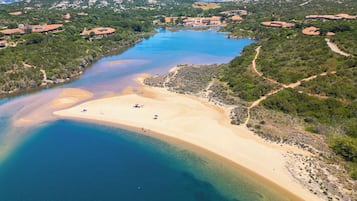 Private beach nearby, white sand