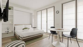 1 chambre, fer et planche Ă repasser