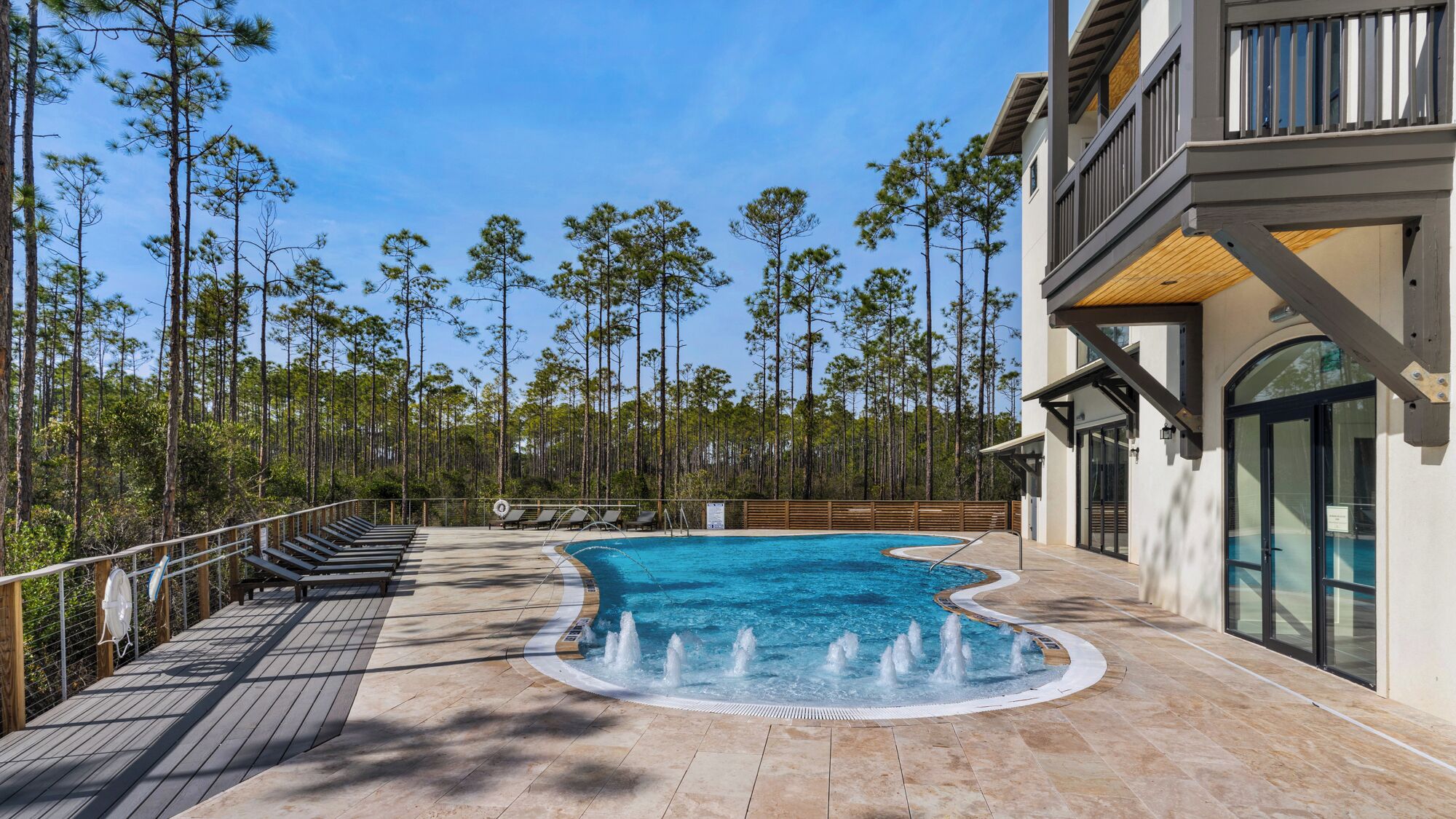 A heated pool