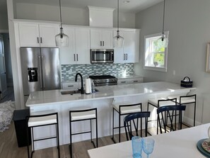 House, 4 Bedrooms, Private Pool, Ocean View | Private kitchen - Pet Friendly Beach House - Bella View (Port St. Joe)