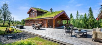 Flott hytte ved innsjø – 1 time fra Trondheim | 8 gjester | Kjæledyr tillatt