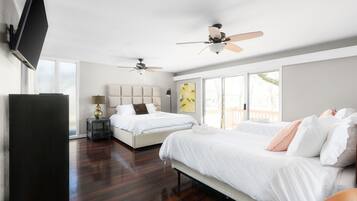 6 slaapkamers, een strijkplank/strijkijzer, gratis wifi, beddengoed