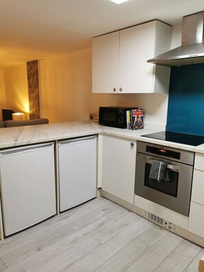 Microwave, oven, stovetop, toaster