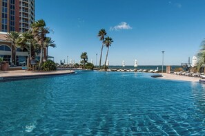 Indoor pool - 🌞🌊Water Views + Resort Amenities | Steps to the Beach | Portofino 3-1705 (Pensacola Beach)