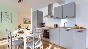 Apartment (Duplex Apartment with Sea View) | Private kitchen | Fridge