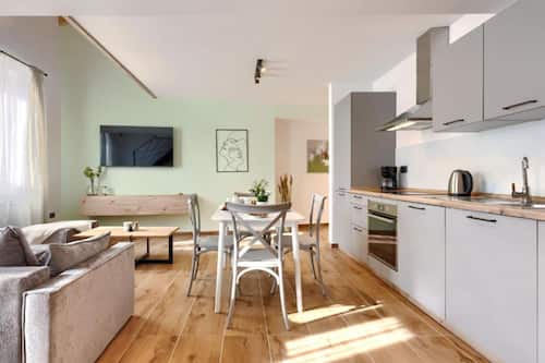 Appartamento (Duplex Apartment with Sea View) | Cucina privata | Frigorifero
