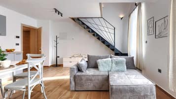 Apartment (Duplex Apartment with Sea View) | Living room