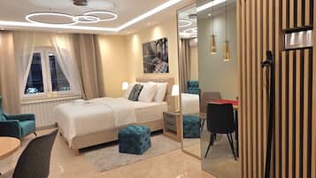 1 makuuhuone, silitysrauta/-lauta, Wi-Fi, vuodevaatteet