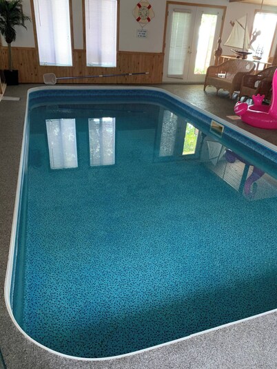 配備私人加熱泳池的客房套房  