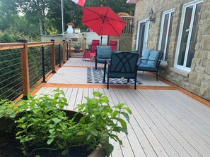 Camera, 2 camere da letto, piscina privata, vista giardino | Ristorazione all'aperto