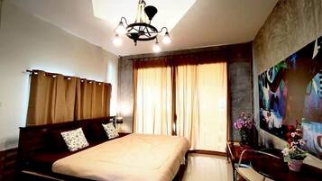 Double Room, Garden View | Desk, laptop workspace, free WiFi