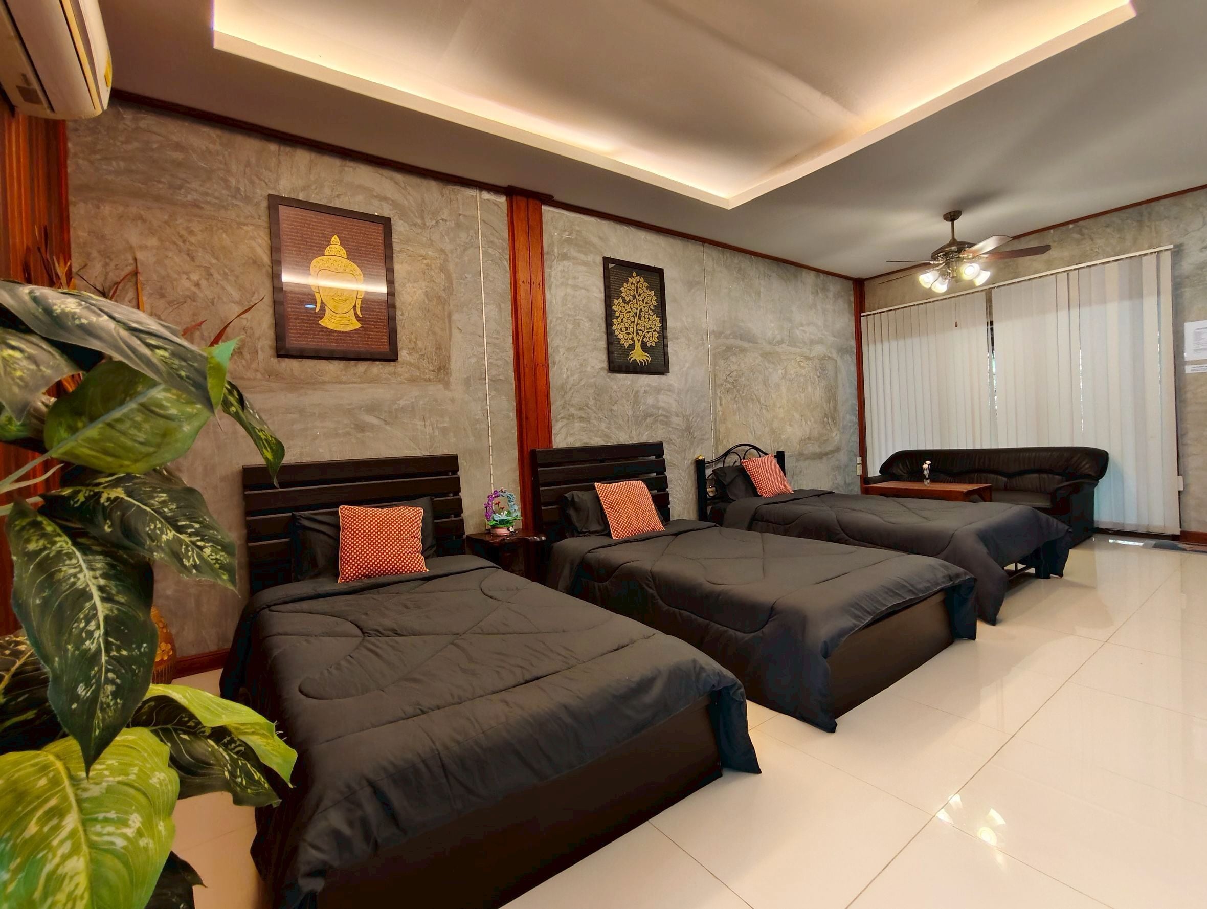 트리플룸, 정원 전망 | 책상, 노트북 작업 공간, 무료 WiFi