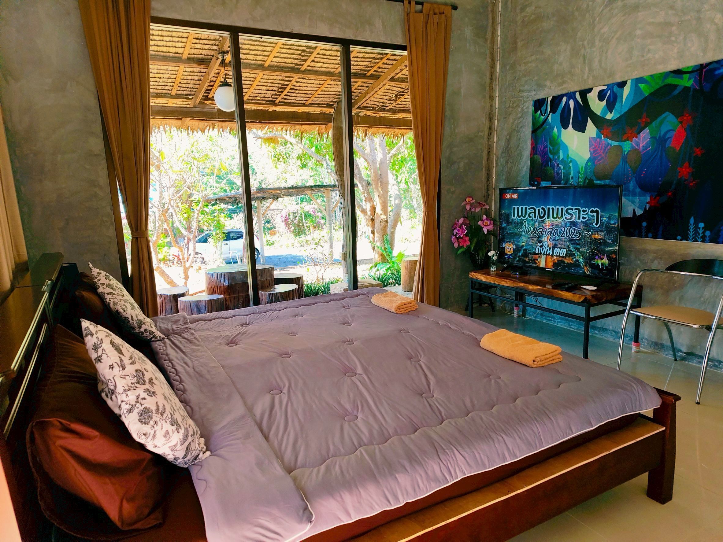 Double Room, Garden View | Desk, laptop workspace, free WiFi