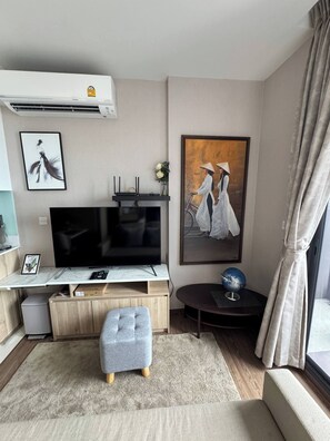 Yhteismajoitus, 1 makuuhuone | Oleskelualue