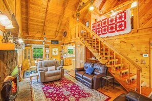 Interior - Cabin Hideaway, Sleep 8, Hot Tub & Near National Park (Sevierville)