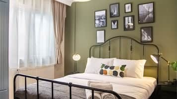 Desk, iron/ironing board, free WiFi, bed sheets