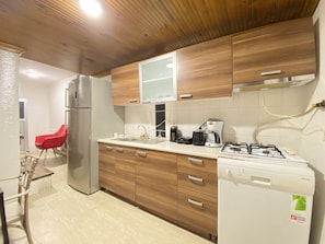 Fridge, stovetop, dishwasher, coffee/tea maker - Historic Lütfi Pasha House in Balat 2BR (Istanbul)