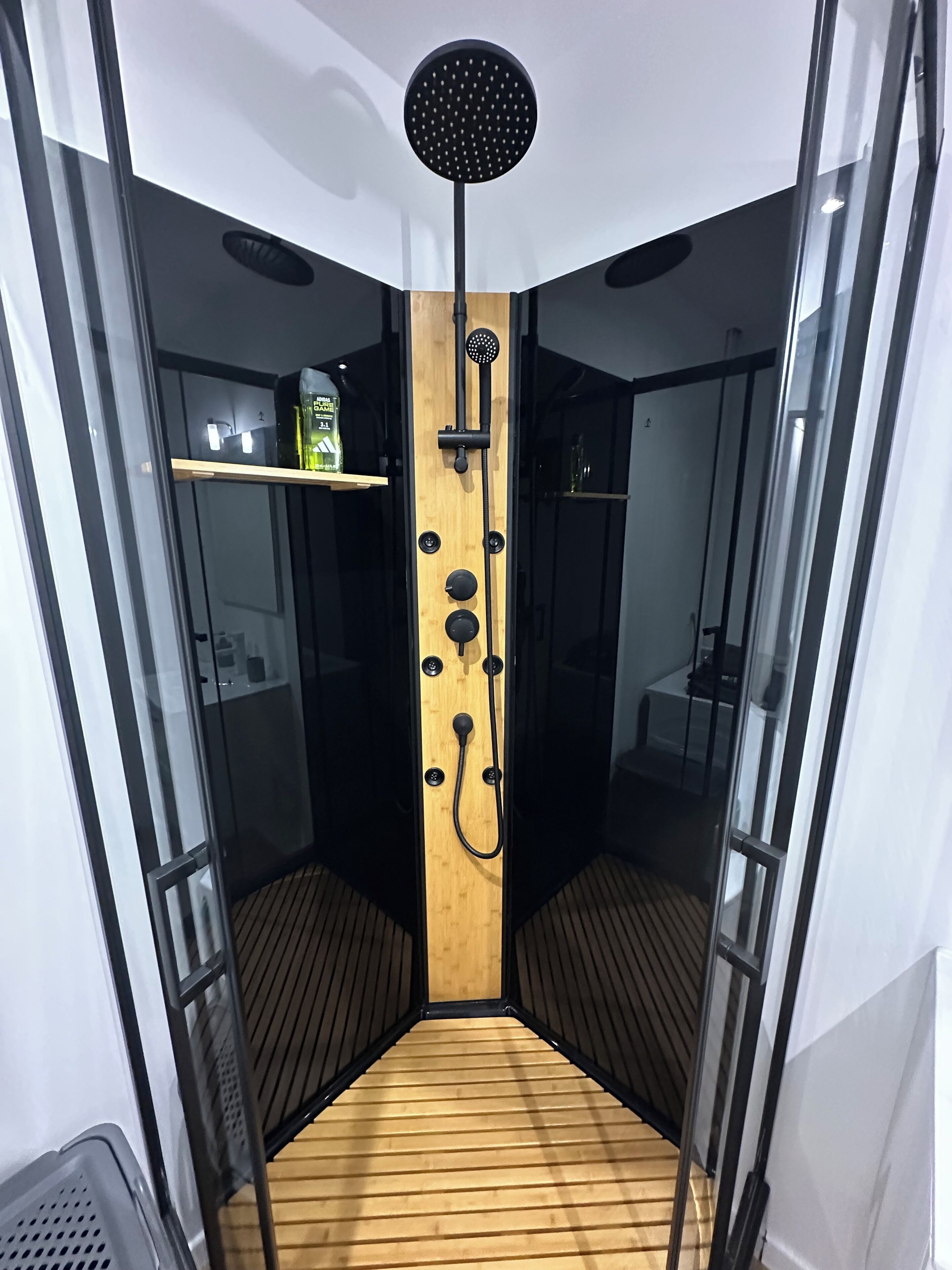 Sèche-cheveux, peignoirs, serviettes fournies, savon