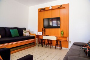 Living area - Penthouse Apt 300m from Praia Grande - Ubatuba (Ubatuba)