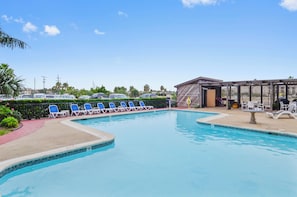 A heated pool - By the Sea 507 | Upscale Condo w/ Gulf Front Balcony & Resort Pool (Galveston)