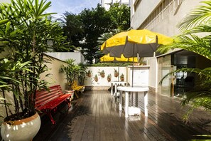 Terrace/patio - Apto Top Pitangueiras a 3 minutos da Praia (Guarujá)