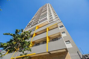 Exterior - Loft com smart lock e varanda no Bresser (São Paulo)