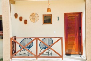 Terrace/patio - Chalé Luis Felipe com Piscina, Academia e Mirante (Santo Amaro)