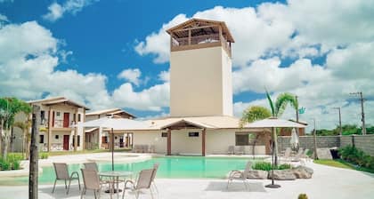 Chalé Luis Felipe com Piscina, Academia e Mirante