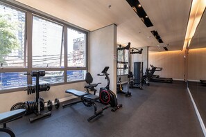 Fitness facility - Moderno Studio c Academia a 350m do Allianz Parque (São Paulo)
