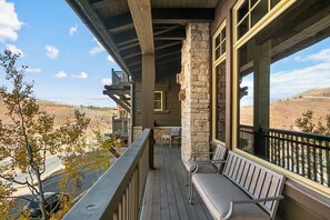 Terrace/patio - NEW! Ski-In/Ski-Out Retreat | Hot Tub + Bunk Room (Park City)