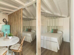 1 habitación, tabla de planchar con plancha, wifi gratis y ropa de cama 