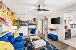 Family Apartment | Living area | 55-inch Smart TV with digital channels - The Tides of Galveston (Galveston)