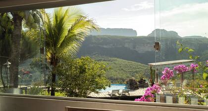 Casa de Campo Paraíso da Serra com Piscina e Vista