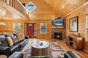 Smart TV, chimenea y videojuegos 