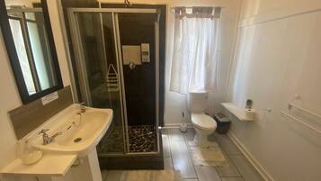 Double or Twin Room | Bathroom | Shower, towels, soap, toilet paper