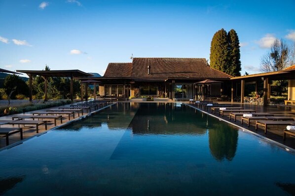 Indoor pool, outdoor pool