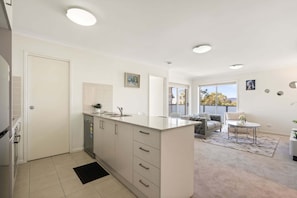 Apartment | Living room - Relaxed 2br, 2bth Apartment With Balcony & Parking (Canberra)