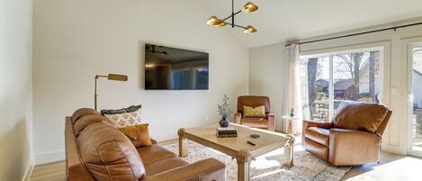 Vista frontal de la propiedad