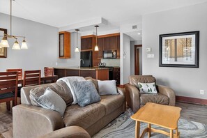 Family Condo, Mountain View | Living area - 10 Versant Soleil (Mont-Tremblant)