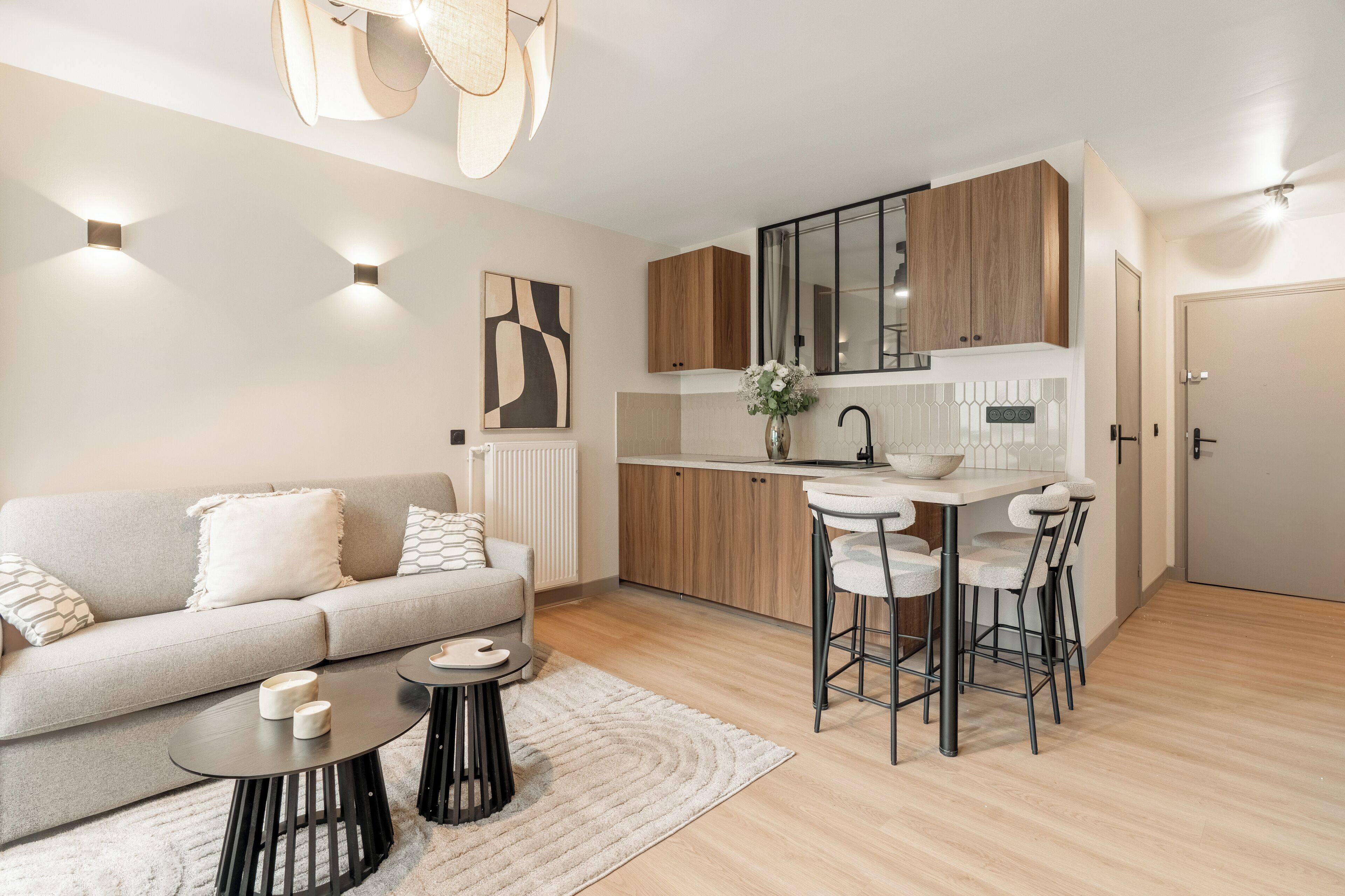 Appartement, uitzicht op de stad | Woonruimte